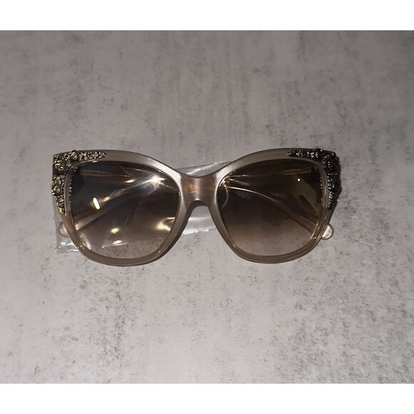 COACH 0HC8244 56mm Sunglasses Champagne/Silver /Gradient Flash - Picture 4 of 11